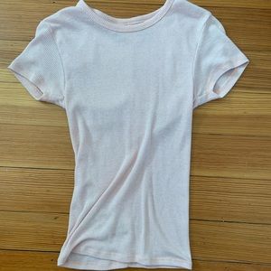 Peach colored tight urban outfitters shirt